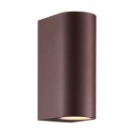 Nordlux Dion Luce Da Parete Aluminium Arrugginito Up & Down | Adatto per 2x GU10