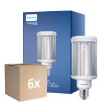 Confezione Multipack 6x Philips TrueForce LED E27 HPL Chiara 21W 3000lm 360D - 840 Bianco Freddo | Sostitutiva 50W