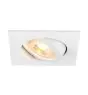 SLV New Tria 68 Faretti Aluminium Bianca Piazza | Ritaglio 68mm - Adatto per 1x GU10 