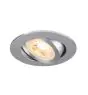 SLV New Tria 68 Faretti Aluminium Grigio Il Giro | Ritaglio 68mm - Adatto per 1x GU10 