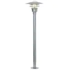 Nordlux Lønstrup 32 Lampada a piedistallo Acciaio e Vetro Grigio | 320mm - IP44 - Adatto per E27